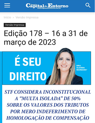 STF considera inconstitucional a “multa isolada” de 50% sobre os valores dos tributos por mero indeferimento de homologação de compensação