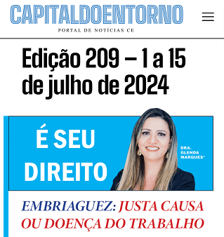 EMBRIAGUEZ: justa causa ou doença do trabalho